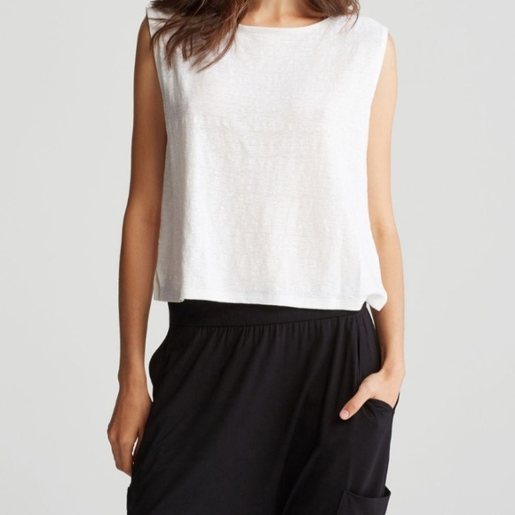 eileen fisher linen shell